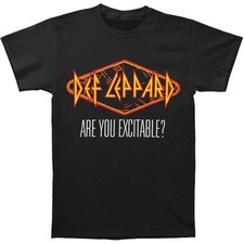 Men's Def Leppard Excitable 2013 Spring Tour T-shirt Small Black