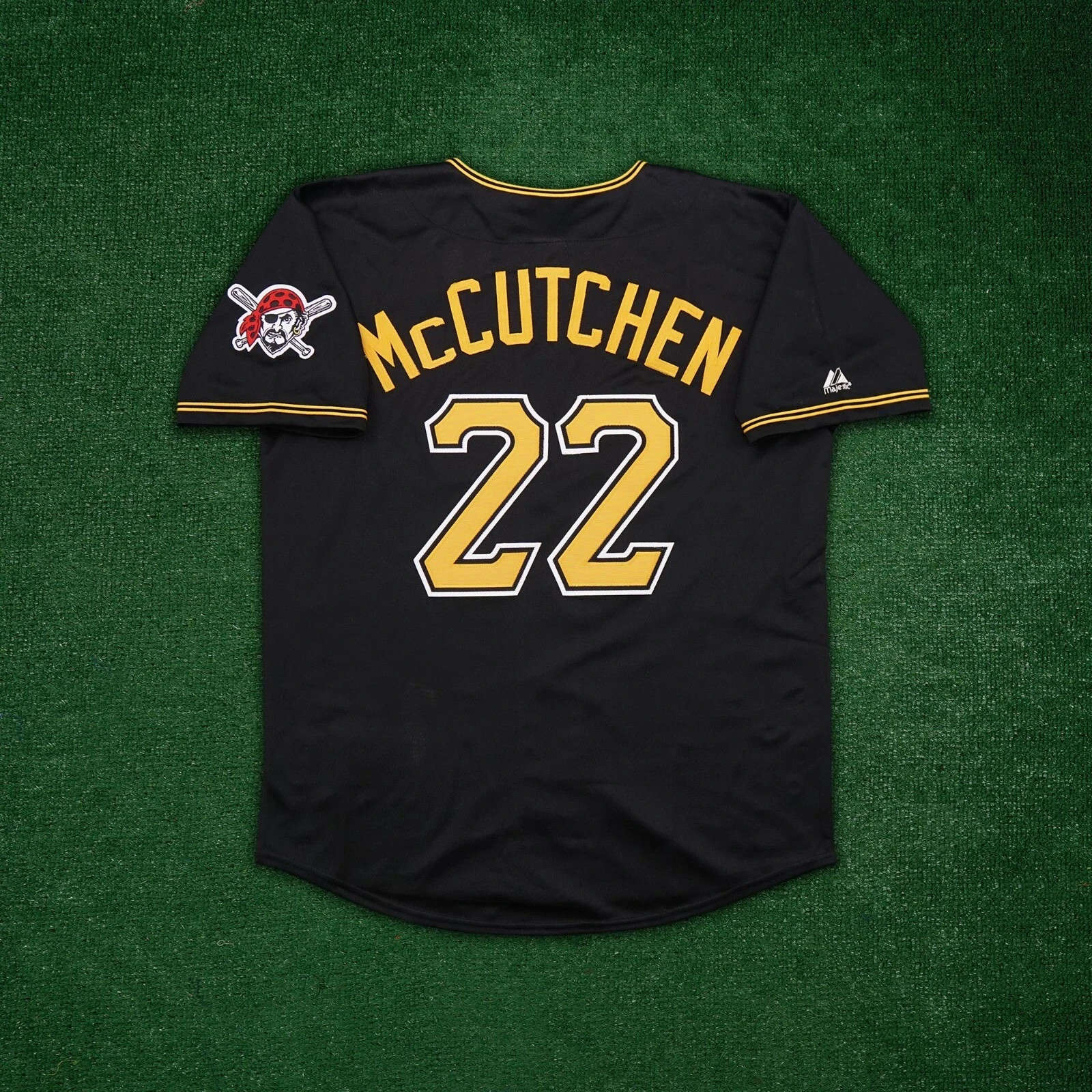 Andrew McCutchen Pittsburgh Pirates Men's Alternate Black Jersey w/ Team Patch