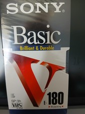 BLANK Video cassette tape Factory sealed 180 mins
