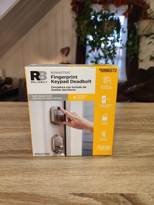 RELIABILT Biometric Fingerprint Keypad Deadbolt