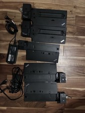 Lenovo ThinkPad 40A1 And 40AJ Docking Station - Lot Of 5 With 2 Power Supplies