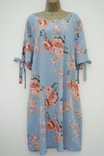 SHEIN LIGHT BLUE FLORAL SHIFT SUN DRESS SIZE 4XL 24