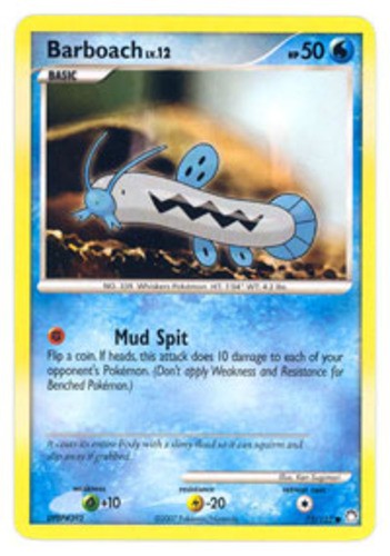 Barboach - 72/123 - Common (Near Mint) Mysterious Treasures - Water Pokémon