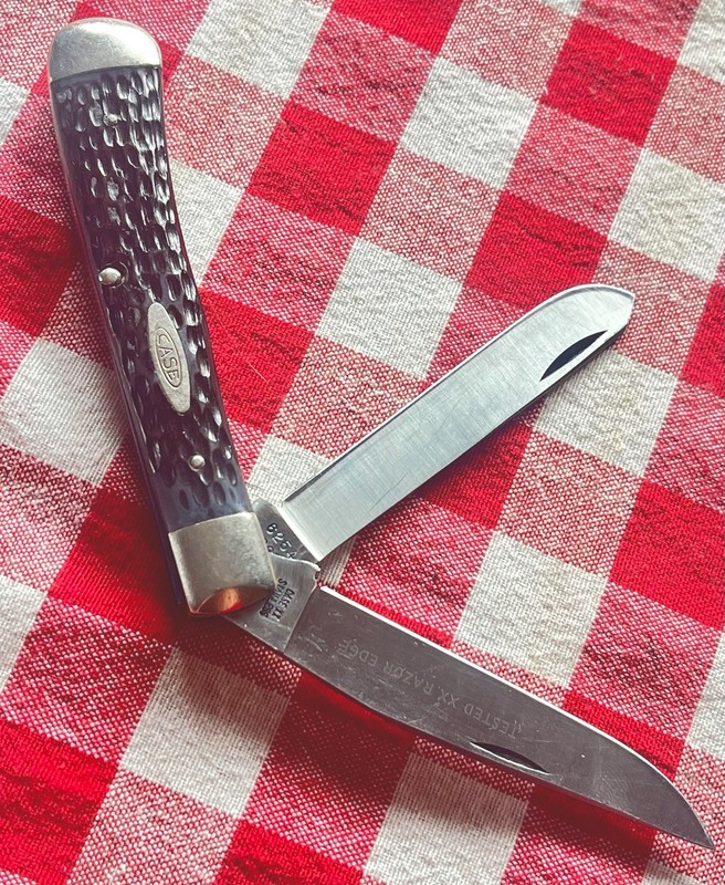 Rare 1970’s Case XX USA # 6254 SSP Razor Edge Trapper 2 Blade Pocket Knife