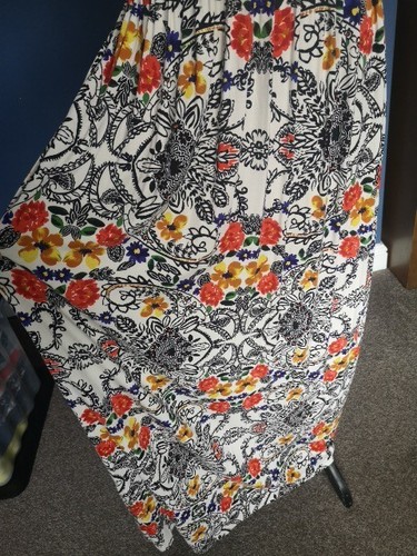 multicoloured Floral halterneck maxi dress By Primark Sz14 - Picture 4 of 8