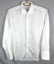 Eton Contemporary Signature Twill L/S French Cuff Dress Shirt White Mens 18.5/47