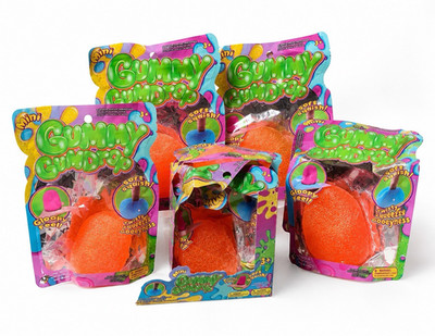 PPNC Orange Gummy Gumdrop Soft Squish Tactile Sensory Squeeze Toy LOT OF 15