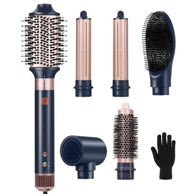 6 in 1 Flexstyle Haarstyler Negative Ionen Technologie Multifunktionsstyling Blau