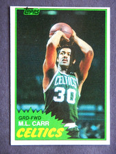M.L. Carr #72 Topps 1981 Basketball Card (Boston Celtics)