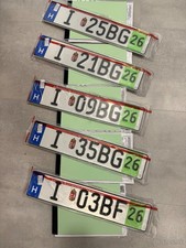 TEMPORARY EU LICENSE PLATES FOR ALL EU COUNTRIES / TEMPORÄRE EU ZOLL KENNZEICHEN