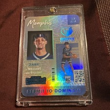 2021 Panini Contenders Permit To Dominate RC Zaire Williams #10