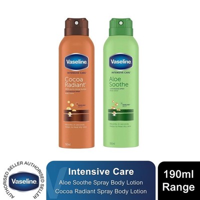 Vaseline Intensive Care Non Greasy Spray Feuchtigkeitscreme 190ml schnell einziehend