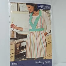Indygo Junction Pattern The Betsy Apron 2 yard Halter Style fits D cup UNCUT