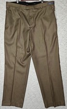 Perry Ellis Portfolio Dress Pants Men's 38X32 Rock Taupe Flat Front No Iron NWT