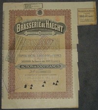Brasserie de Haecht Societe Anonimowe 1921