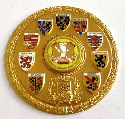 Plakette Medaille Maitres Cuisiniers de Belgique Meisterköche Belgien Sammler