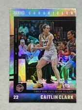 2025 Panini Chronicled #31 Caitlin Clark Indiana Fever Holo