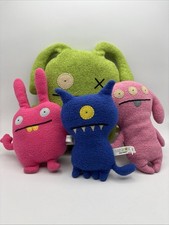 Uglydoll Vintage Lot of 4 Plush Medium  Small Green Blue Pink Teeth OX Wippy