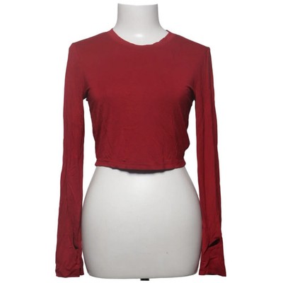 Dazy, Crop Top, Größe: XL, Rot, Elasthan/Viskose, Einfarbig, Damen #Cex