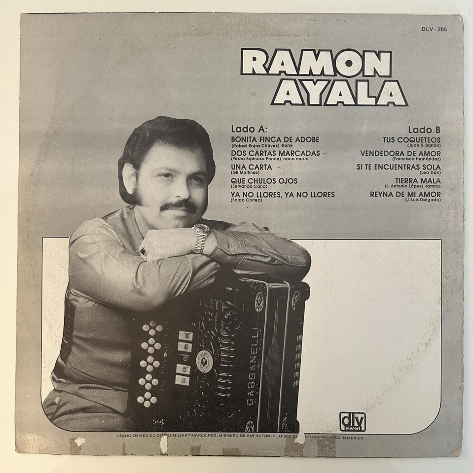 Los Bravos Del Norte De Ramon Ayala - Bonita Finca De Adobe (1 x LP, 1982, VG+) - Image 2 of 4