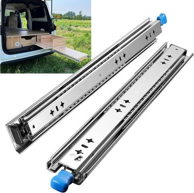 Drawer Slides 34 Inch 250 lbs Load Capacity 3-Fold Full Extension - Industrial