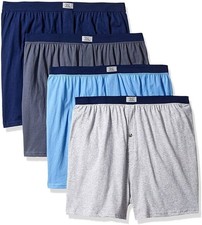 Fruit of the Loom Men's Knit Boxers Soft Stretch- 4-Pack Size 2X
