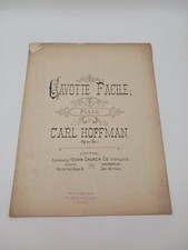 Cavotte Facile Partiture Carl Hoffman John Church Co. 1885 Pianoforte
