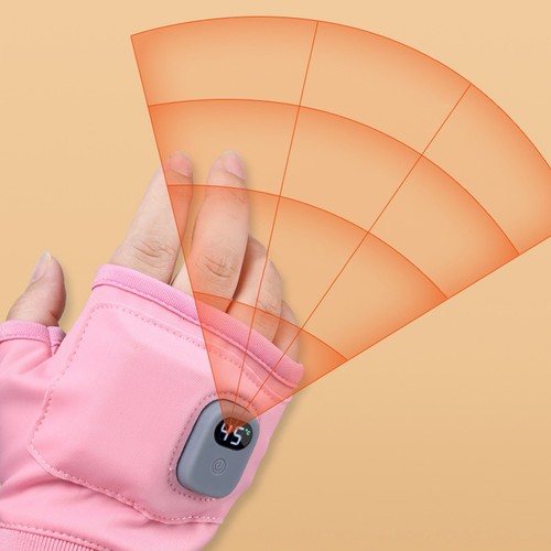Rechargeable Fingerless Heated Gloves 3 Speed Adjustable USB Charging richly - Picture 4 of 11