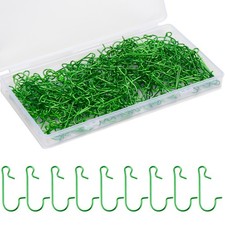 300 Pieces Christmas Ornaments Hooks Metal C-Shaped Hangers Wire with Storage