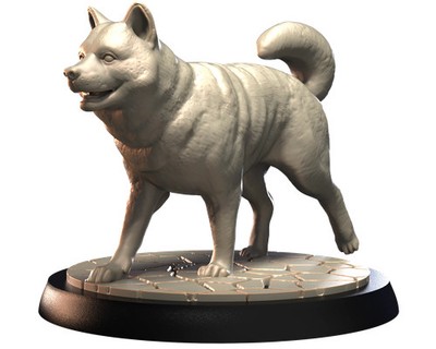 Shiba - Dogs Vol 1 - 3D IP Studios - Terrain Wargaming D&D DnD 28mm 32mm 40mm 54