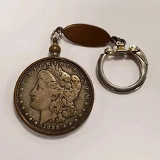 1888-O $1 Morgan Silver Dollar - Key Chain - SKU-Q1234