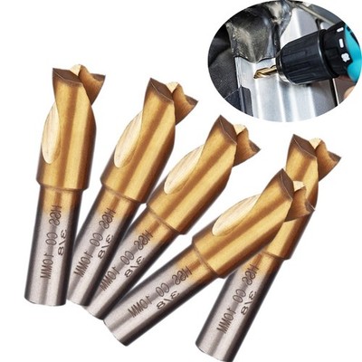 5Pcs Spot Weld Drill Bit Set 3/8 Inch Cobalt Steel Titanium Coated Cutter Tool