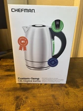 Chefmate  1.8p Digital Kettle Model RJ11-17-SS-TC-RL, Boils Water In 3 Minutes