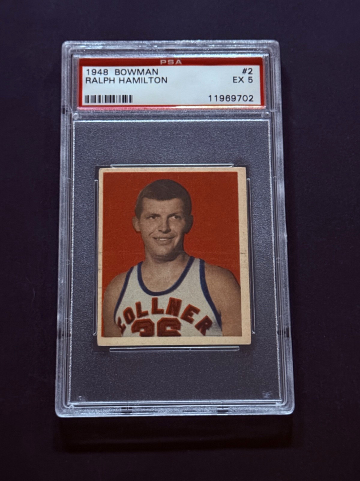 1948 Bowman #2 Ralph Hamilton PSA 5