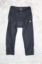 Women's Baleaf  Black Padded Compression Capri Cycling Shorts Pants XL