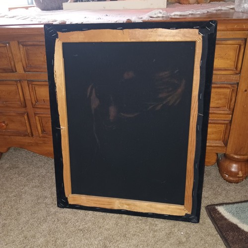 Vintage 20 X 16 Irish Setter Dog Black Velvet Painting Signed LEE MEYERS - Picture 7 of 7
