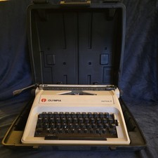 Olympia Carina 2 Portable Typewriter with Black Hard Case