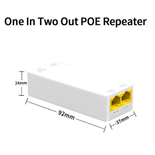 2 Port POE Repeater 10/100Mbps 1 to 2 PoE Extender with IEEE802.3Af/2835 - Afbeelding 10 van 10