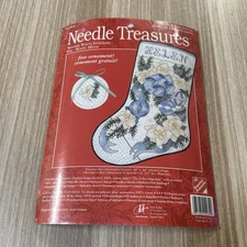 Winter White Stocking counted Cross stitch kit, Needle Treasures sealed