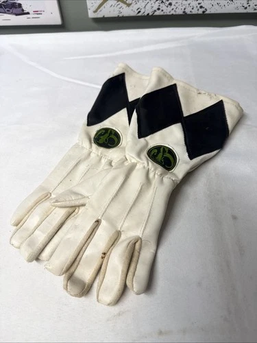 Vintage 1994 Saban Mighty Morphin Power Rangers Gloves Black Ranger Costume