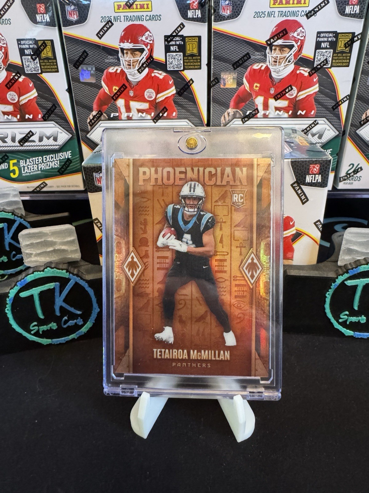 2025 Panini Phoenix TETAIROA McMILLAN RC No. 3 PHOENICIAN SSP CASE HIT! PANTHERS