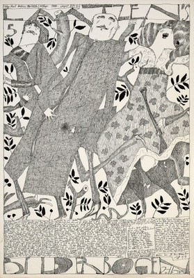 Janssen, Laatzen's Bilderbogen. 1. Folge. Blatt 5. 26.2.67. [Sign. Orig.-Plakat]