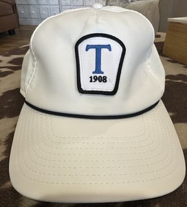 Tulsa Country Club Golf Hat Imperial White Snapback T Logo 1908 Oklahoma Cap