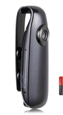 Portable Pocket Body Video Camera Recording Device Clip Magnet MicroSD USB 