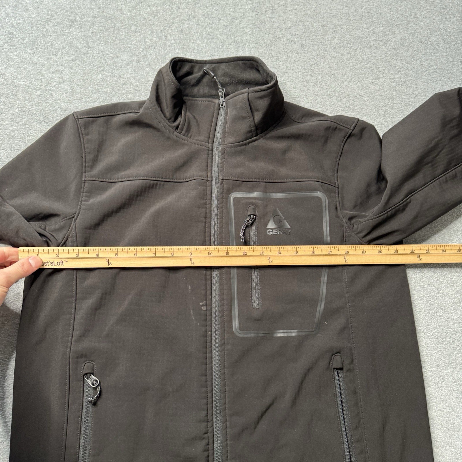 Gerry Jacket Mens Medium Black Softshell Microgri… - image 11