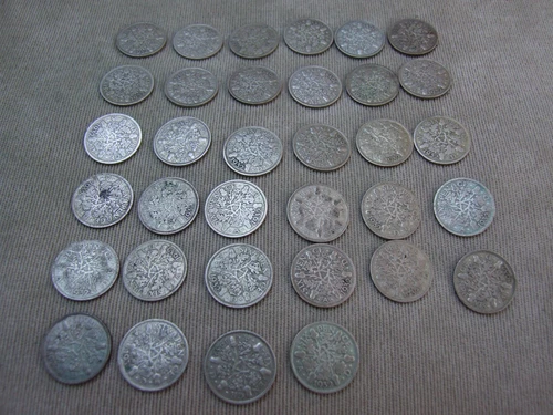 1932 George V Sixpence — photo from the most recent tracked eBay sale
