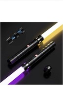 Lightsaber, Dueling Lightsabers 2 Pack - Metal Hilt Double Bladed RGB Lightsa...