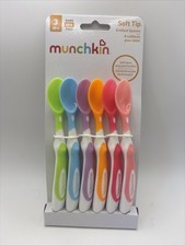 Munchkin Soft-Tip Infant Spoons, 6 Ct BPA FREE Multi Color