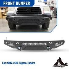 For 2007-2013 Toyota Tundra DIY Mid-Width Steel Front Bumper w/Park Sensor Hole