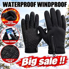 Winter Thermal Gloves Windproof Waterproof Touch Screen Warm Mittens Men Women